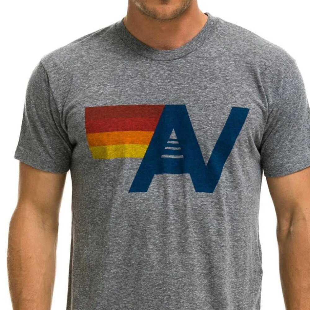 Aviator Nation Logo Tee - Heather Grey
